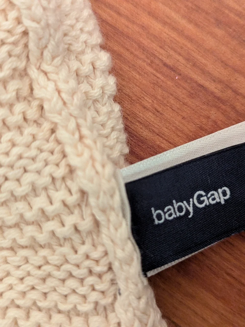 ✨NEW!✨ Baby GAP 100% Cotton Cream Knit Fall or Winter Hat - Baby Up To 7lbs
